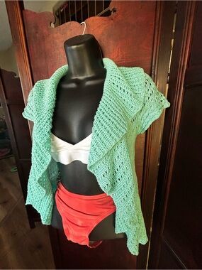 Rue21 Mint Green Open-Knit Women's Cardigan